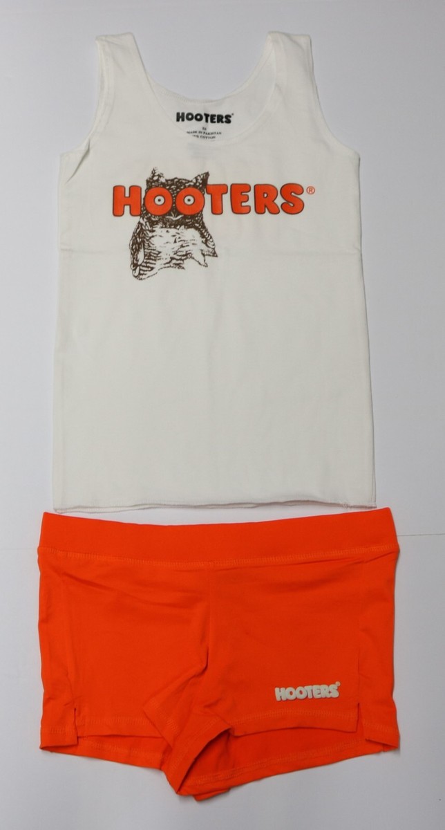 NEW HOOTERS WAITRESS GIRLS XS X-SMALL UNIFORM OUTFIT - TANK TOP