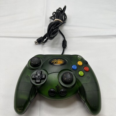 Mad Catz Controller Pad Original Xbox Controller Green #4516 No Breakaway Tested