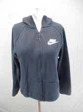 NIKE DRI-FIT Size S Women Cotton Blend Full Zip Stand Collar Athletic Jacket 400