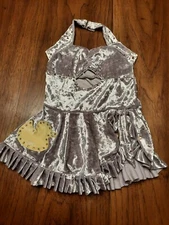 Toddler Dance Costume Size Small 3T-4T Velour Bling w/Yellow Duck