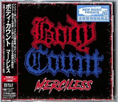 BODY COUNT MERCILESS WITH BONUS TRACKS JAPAN CD