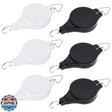 6 Pack Plant Pulley Retractable Hanger, Easy Reach Plant Pulley Adjustable He