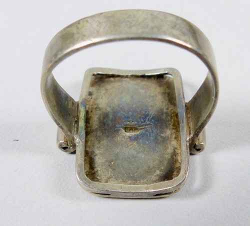 original alter Ring 2. WK 800 Silber, Gr. 60/Ø 19,1 mm (da5989) - Picture 5 of 5