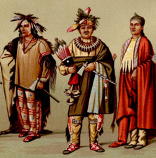 NATIVO AMERICANO - Disfraz de Pueblos Indígenas con Cuentas 1888 Estampado Antiguo con Video