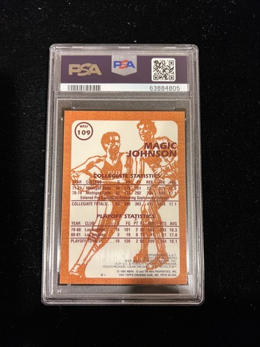 Autographed Magic Johnson Signed 2000 Topps Chrome #4 PSA Signature Graded 10 - Picture 4 of 5