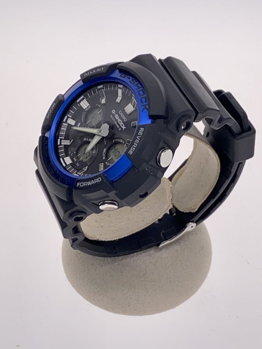 CASIO G-SHOCK GAW-100B-1A2JF Black/Blue Resin Tough Solar Digital