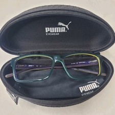 Puma PU15378 Eyeglasses Multicolor Square 54mm New 100 Authentic