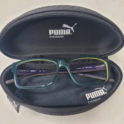 Puma PU15378 Eyeglasses Multicolor  Square 54mm New 100% Authentic