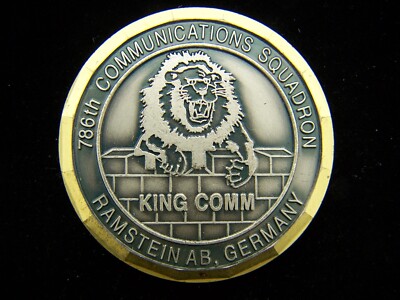 786th Communications Squadron Commander Ramstein AB Challenge Coin