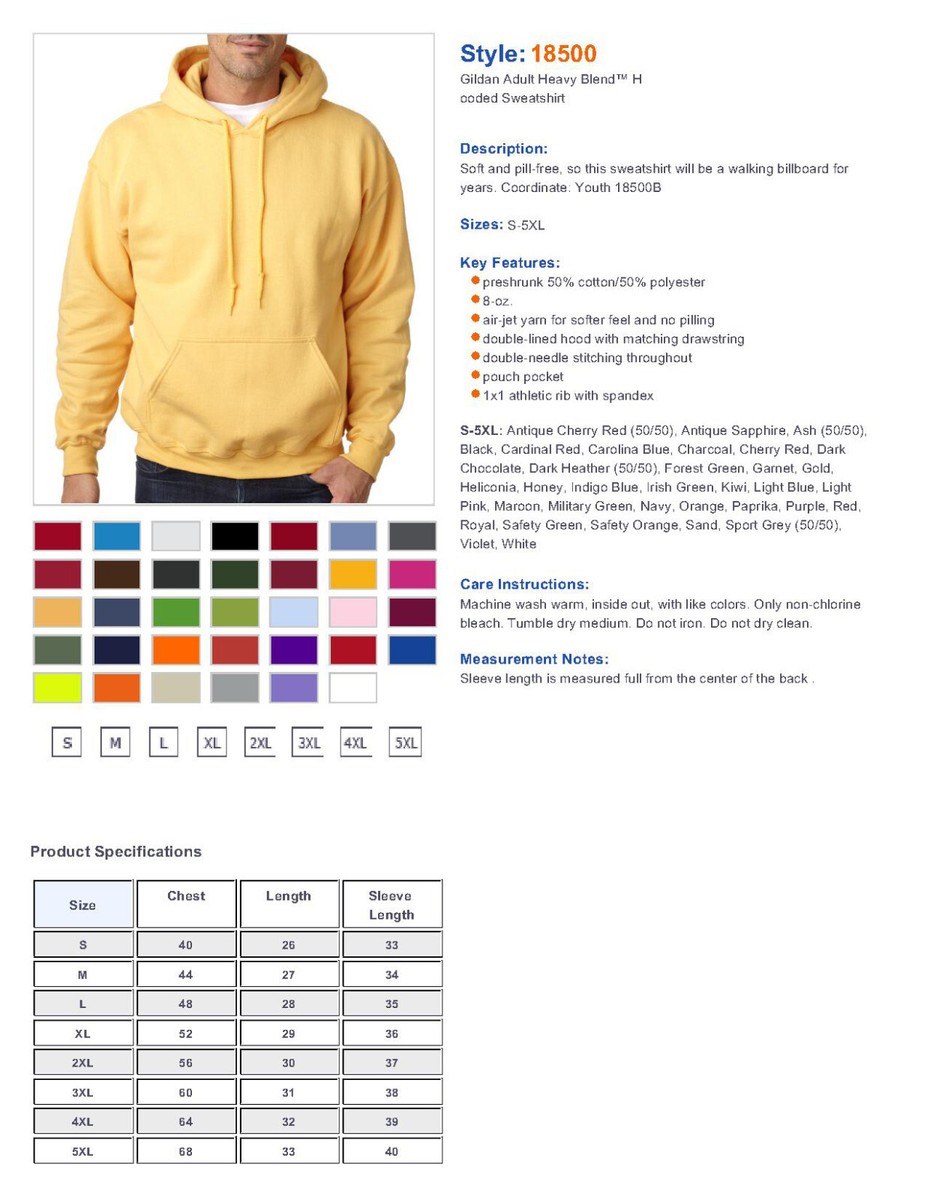 Gildan Size 28 Hoodie Unisex Hoodie Size Chart Medium Gildan