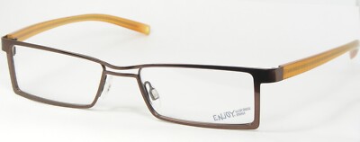 ENjOY E 5761 C BROWN EYEGLASSES GLASSES METAL FRAME E5761 49-16-135mm
