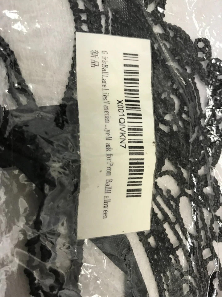 Máscara de ojos de croquet negra sexy unisex para fiesta 2 piezas Foto 3 de 4