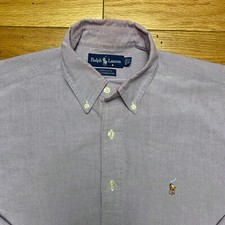 Ralph Lauren - Light Purple. Men's Long Sleeve Button Down Top. Size 15.5, 32/33