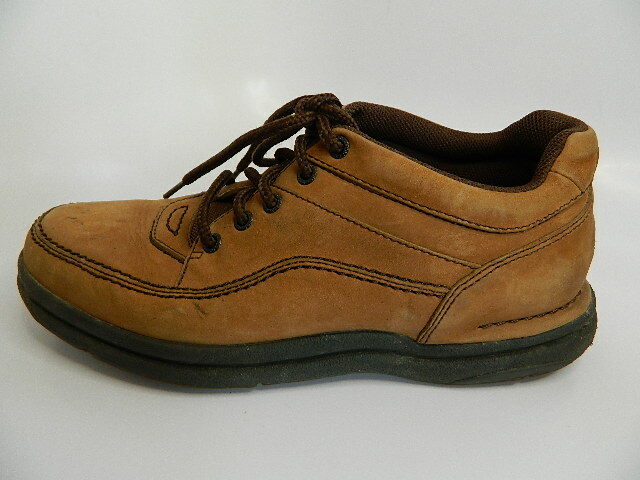 Mens Rockport Brown/Tan Leather Upper Oxford Shoes Size 8.5W  display picture 2