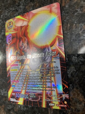 SS4 Gogeta the Ultimate Fusion Leader Foil Dragon Ball Super Card