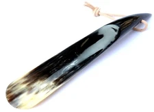 Shoe Horn Made with Real Horn Handmade Long Grip handle Shoehorn for Men 12 inch
