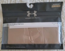 Under Armour Women's UA Pure Stretch Thong 3-Pack in Beige Size XSmall