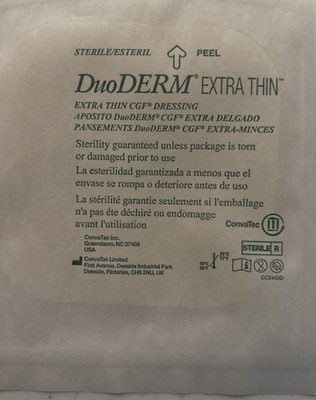 11 Patch DuoDerm Extra Thin  CGF Dressing Beige 4 x4  Sterile