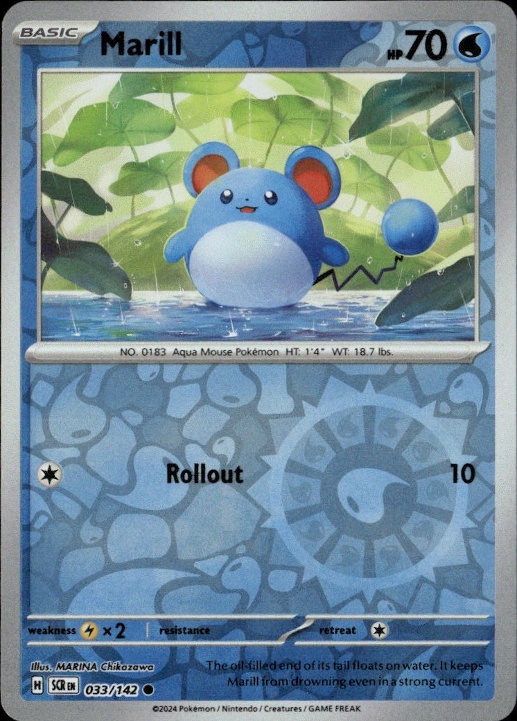Marill Common SCR SV07: Stellar Crown 033/142 LP