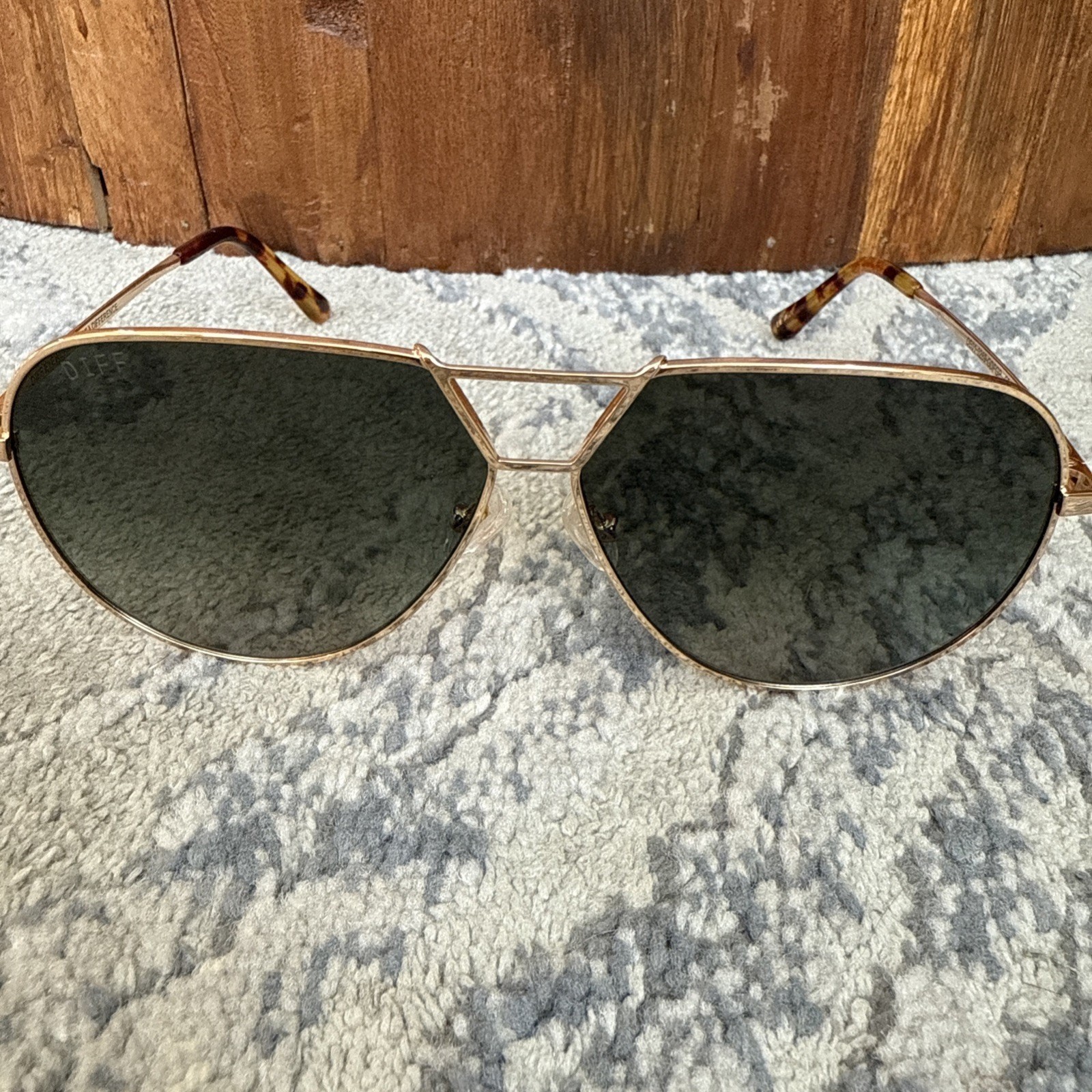 Diff Women’s DEVON Aviator Sunglasses Gray Lens G… - image 2