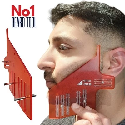Beard Styling Stencil Tool , Adjustable, Straight, By TipTop Beard