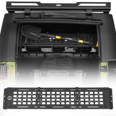 Interior Rear MOLLE Panel Tools Storage for 07-18 Jeep Wrangler JK 4Door Hardtop