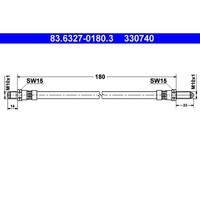 Bremsschlauch Ate 83.6327-0180.3 FüR Ford Sierra Ii Scorpio I Turnier