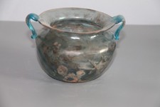 Antico vaso in vetro brocca patina iridescente romano bizantino antico