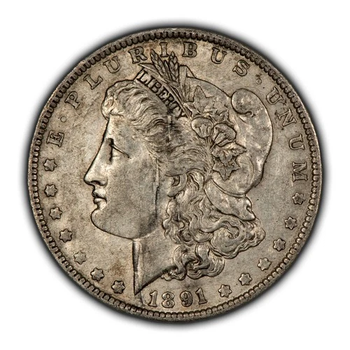 1891-O $1 Morgan Silver Dollar - AU Semi Key Date - SKU-D5115