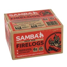 New Samba 3 In 1 Fire Log - 6 Pack Firelogs Value Pack