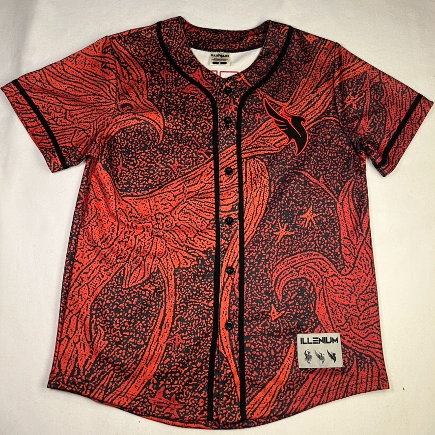 Illenium 2023 Tour Button Up Embroidered Baseball Jersey