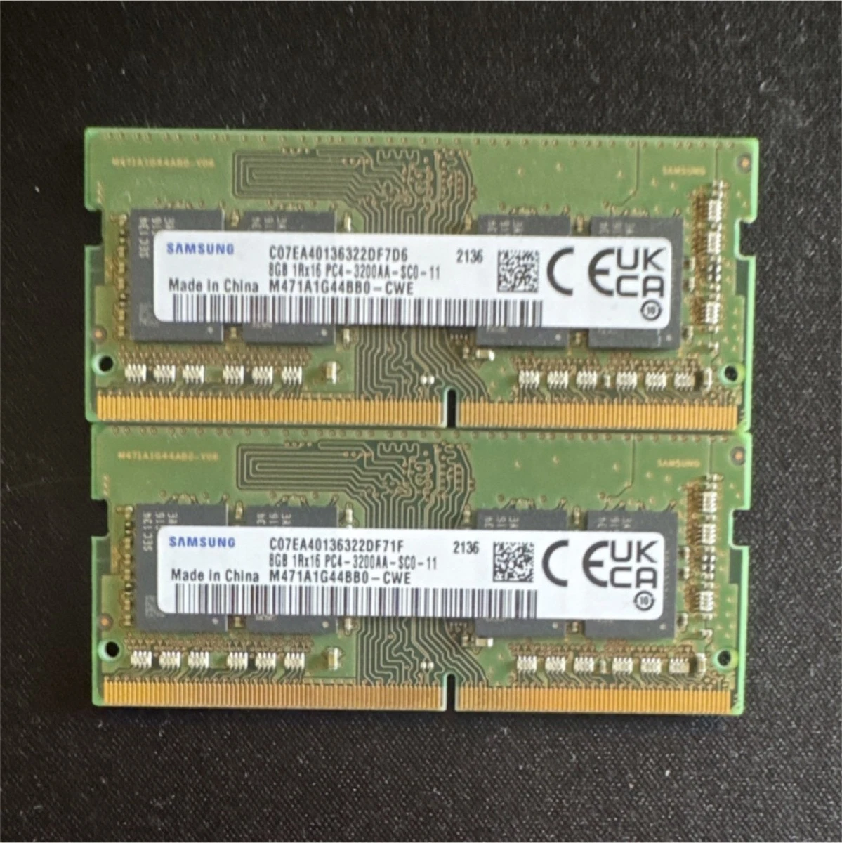 Samsung DDR4 SO-DIMM 16GB (2x8GB) PC4-3200AA Laptop RAM MPN