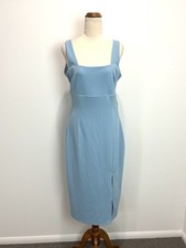 NEW Chancery Adela Dress Womens 10 Pale Blue Pencil Midi Evening Cocktail Formal