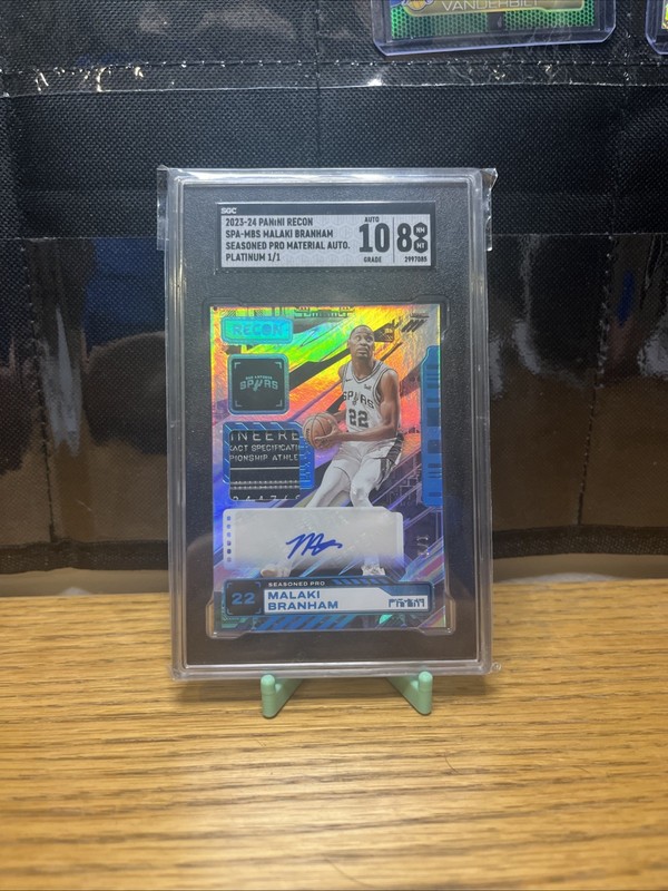 2023-2024 Panini Recon Malaki Branham Laundry Patch 1/1 Auto SGC 8 auto 10