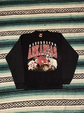 Vintage 90s University of Arkansas Razorbacks Shattered Glass Crewneck Sweater