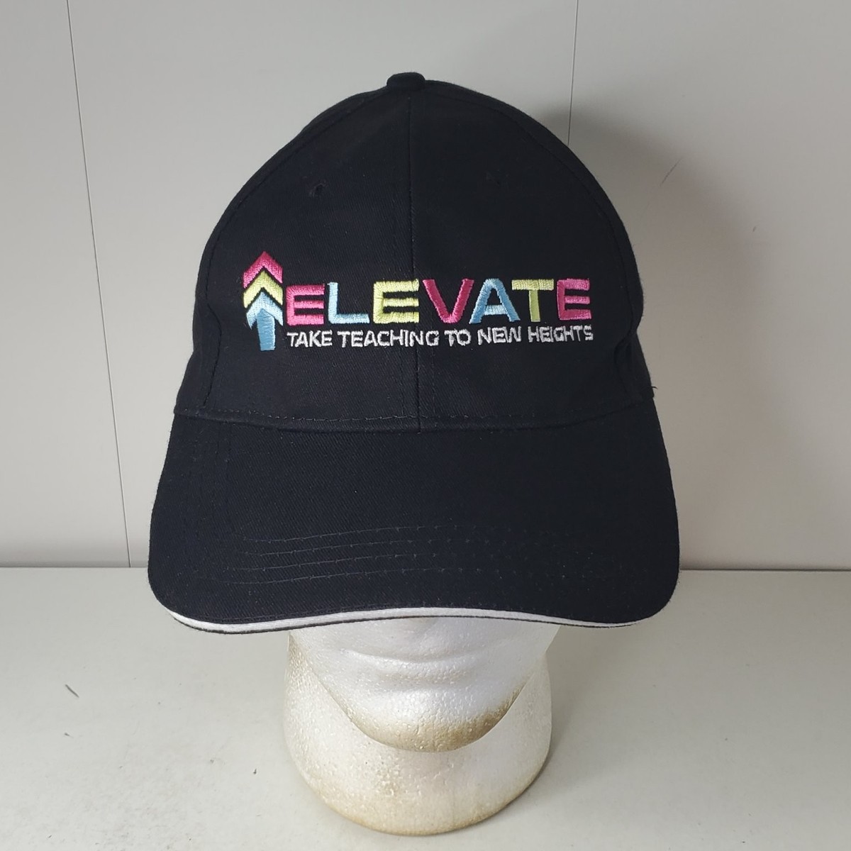 CAP AMERICA Hat Women's Black Embroidered Elevate Kindergarten Crate Teacher