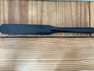LARGE APOTHECARY PHARMACY LABORATORY COMPOUNDING MIXING RUBBER SPATULA ...