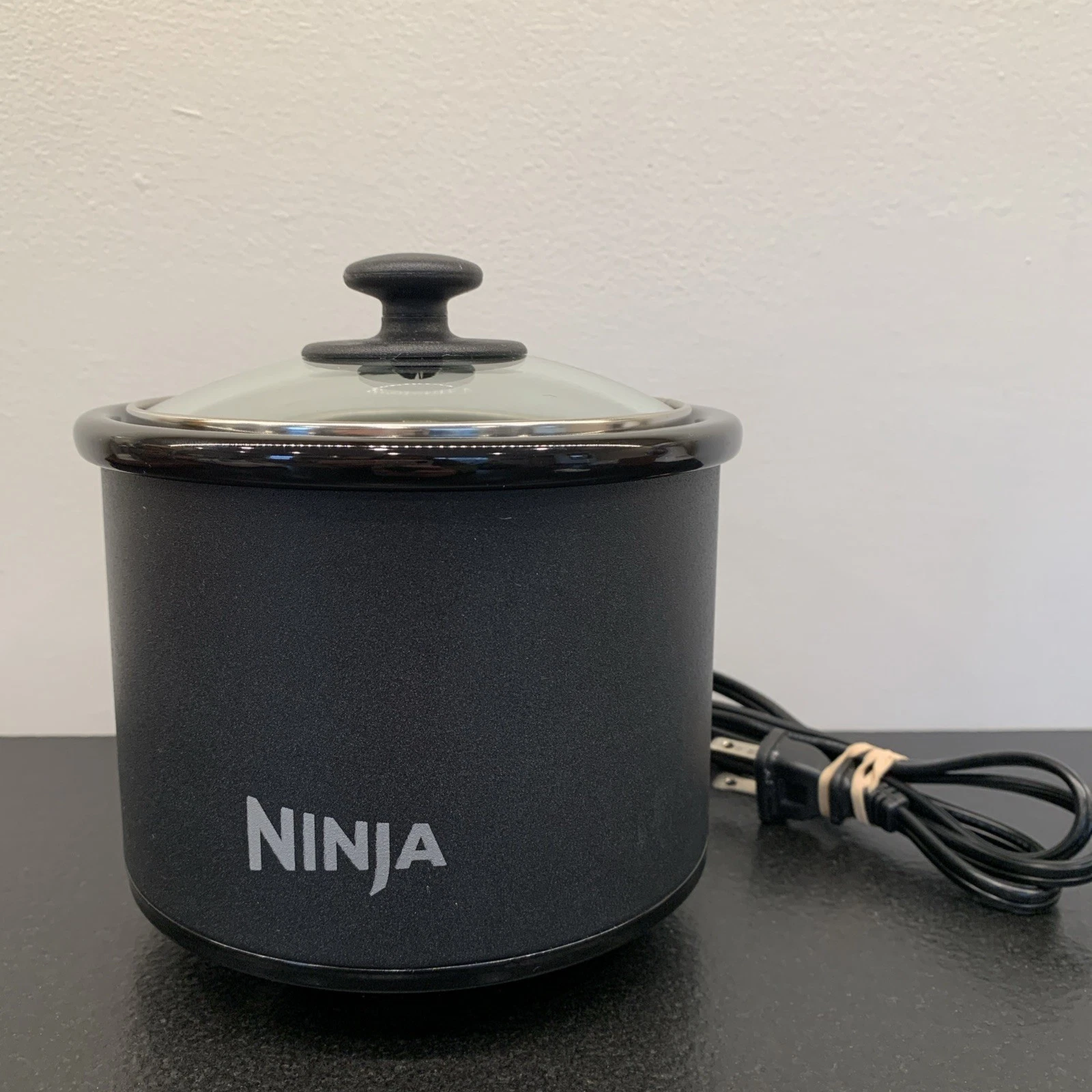 Ninja Slow Cooker MINI Warmer Black NWOB Glass Lid 35W - SCR-05 *NO Box/Manual*