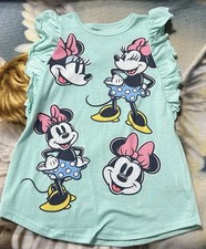 Minnie Mouse Size 4 Ruffle Sleeve Nightgown