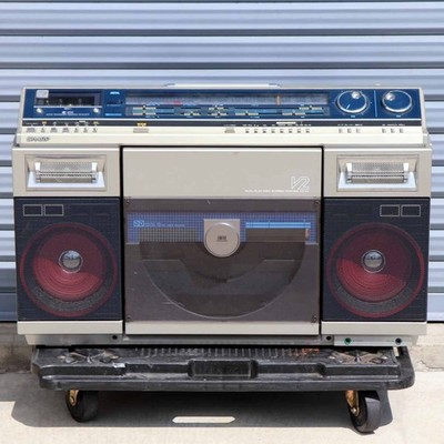 RARE Sharp VZ-V2 Boombox Cassette & Vinyl Record Player Tested