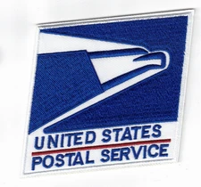 US Postal Service Premium 3x3.75in Embroidered Iron-on Patch