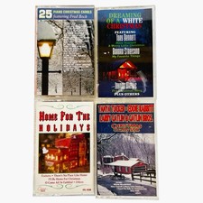 4 Christmas Music Cassette Tapes Holiday Audio