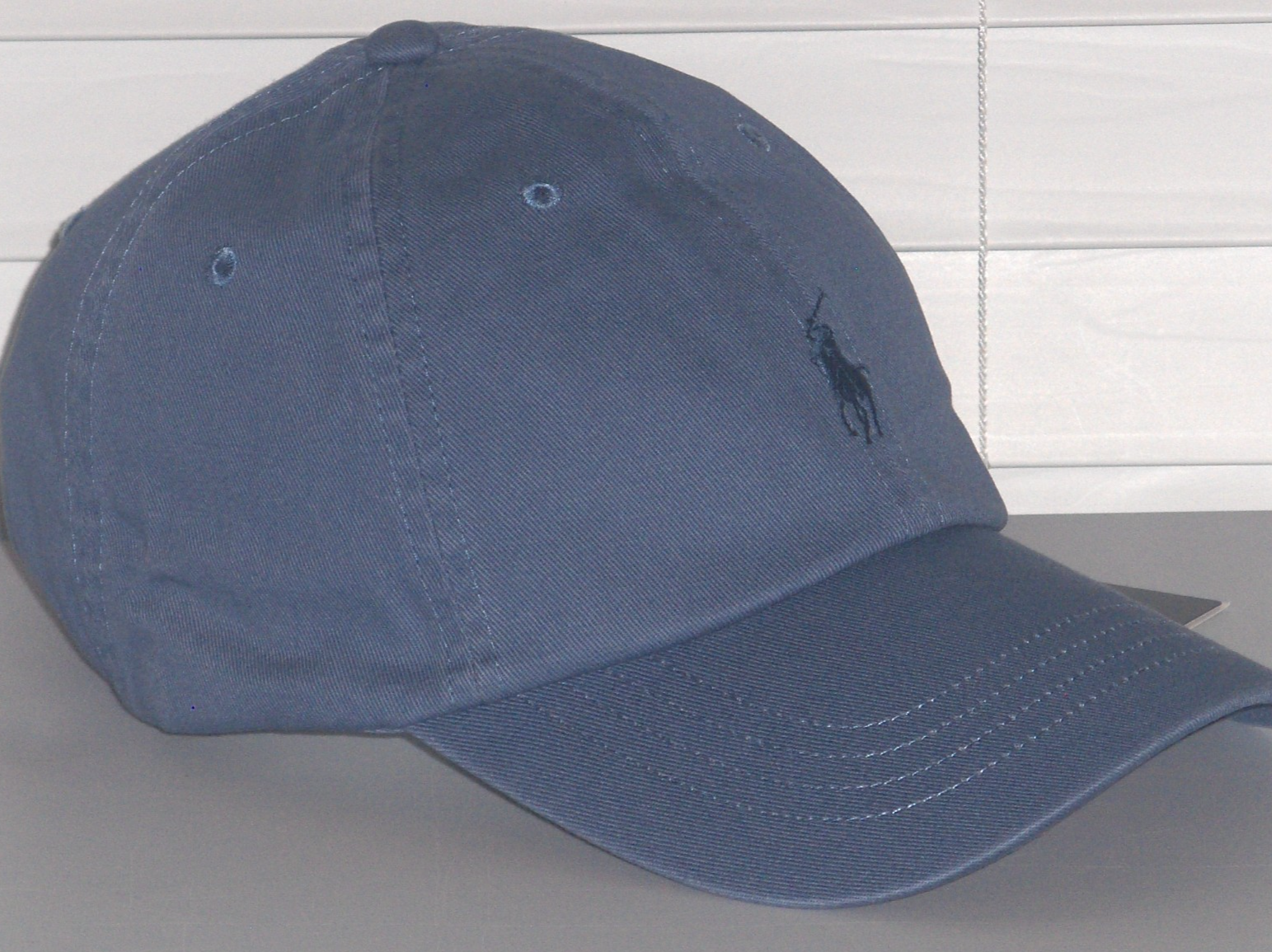 Cappello berretto baseball POLO RALPH LAUREN uomo cotone chino twill pony BLU CARSON nuovo con etichette