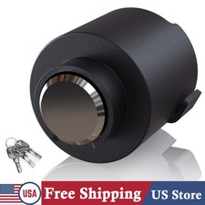 Trailer Coupler Lock Fits 2-516 Inch Couplers Heavy Duty Tow Hitch Lock Silver