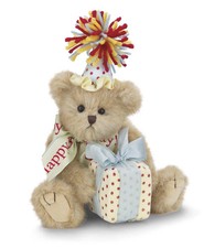 Bearington Beary Happy Birthday Plush Bear 10 Inches