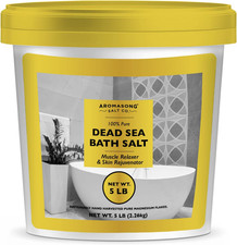 Dead Sea Salts for Soaking - 5 Lb. Fine Grain Bath Salt Soak in Bucket
