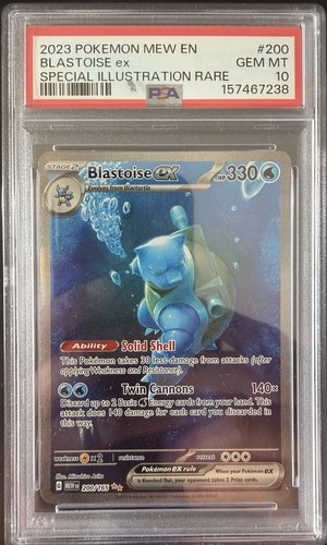 Blastoise ex graded PSA 10 for sale on eBay