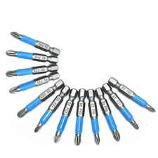 12Pcs Non-slip Screwdriver Bit Set Electric-Impact PH1/PH2/PH3/PZ1/PZ2/PZ3 a