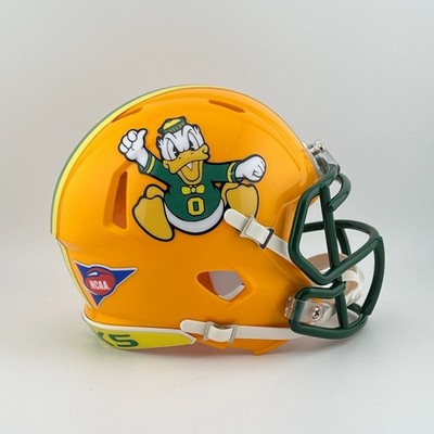 Oregon Ducks CUSTOM Gold - Alternate Duck Mini Football Helmet