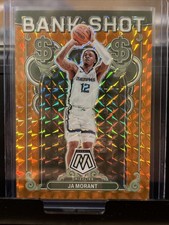 2023-24 Panini Mosaic Bank Shot Ja Morant #12 Orange Mosaic Prizm /49